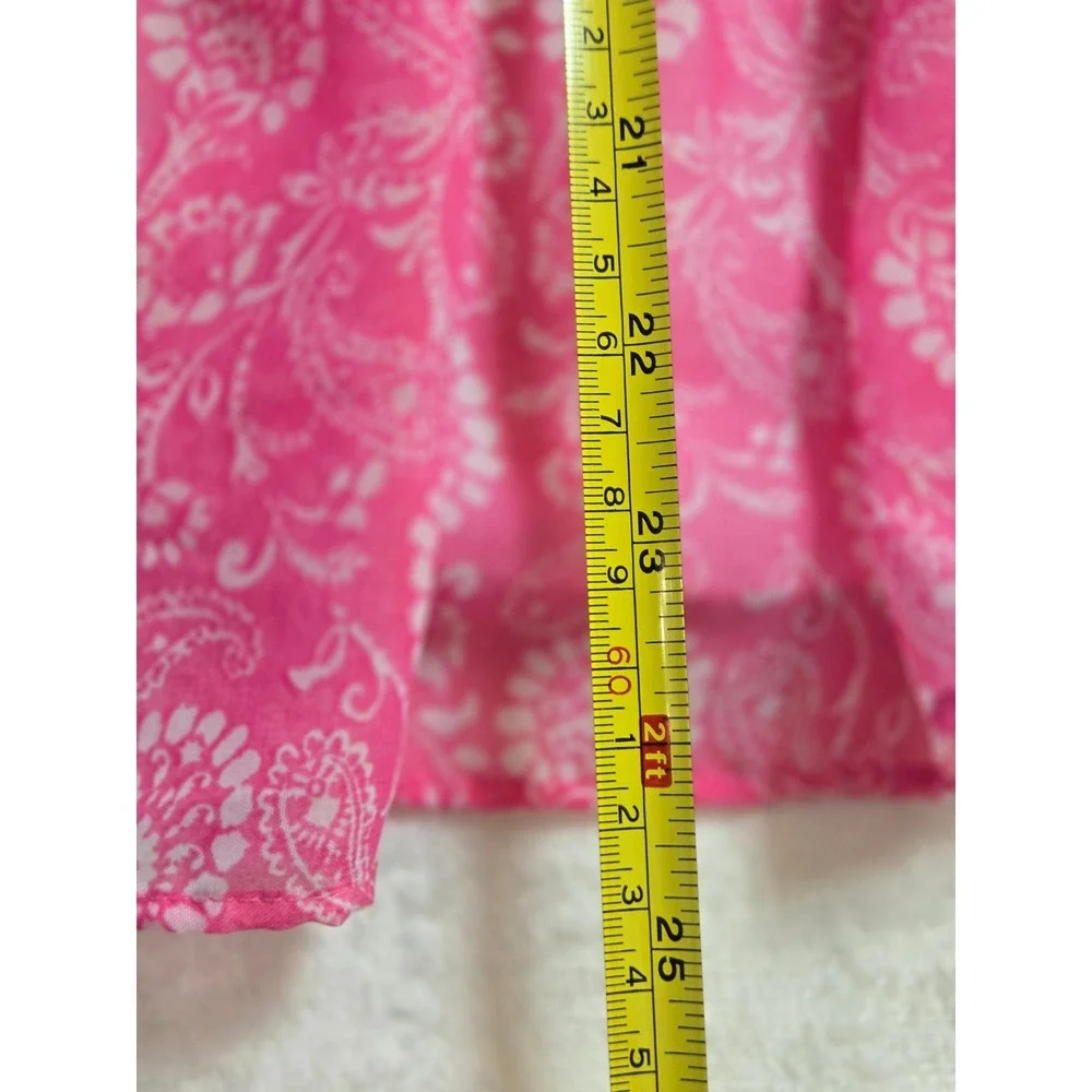 Jona Michelle Girls Tiered Floral Paisley Dress Pink‎ Blue Size 10 Cottagecore